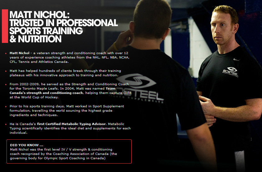 Matt Nichol: Trusted in Professional Sports Training & Nutrition